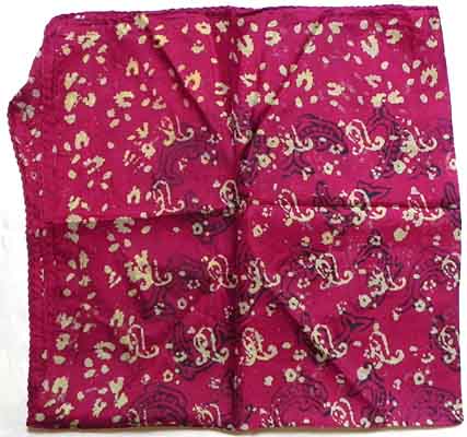 Batik Seidenschal aus Kaschmir