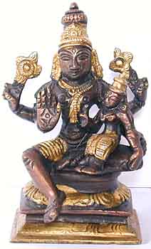 Vishnu mit Laxmi
