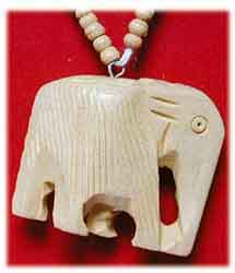 Holzkette Elefant